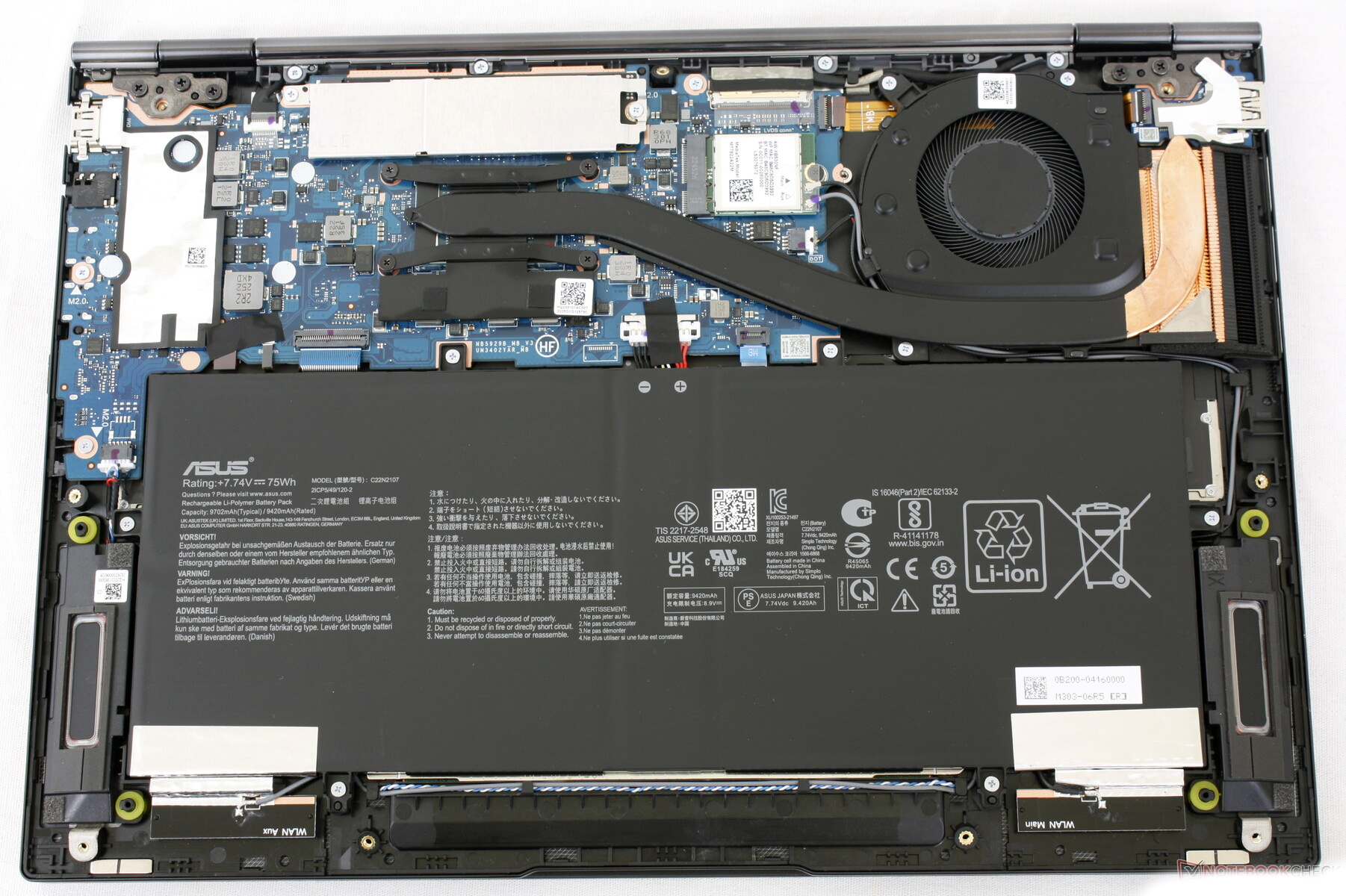 How to replace and fix Asus Zenbook NB5929 UX3402V UM3402Y UX3402Z LCD Rear Top Lid Back Cover A case silver glass (Asus ZenBook 14 UM3402Y)
